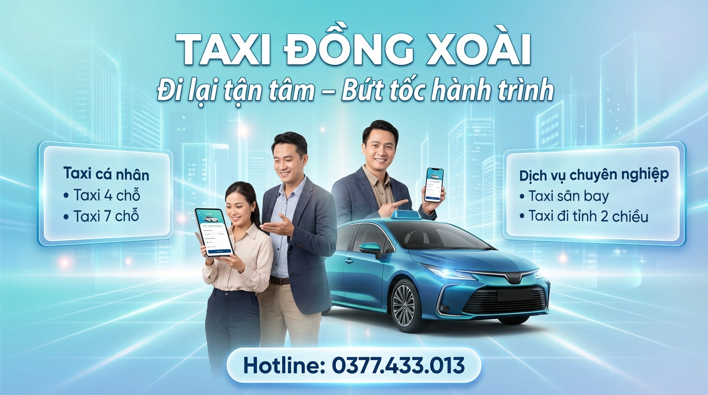 Taxi Đồng Xoài 24H phục vụ khách hàng 24/7