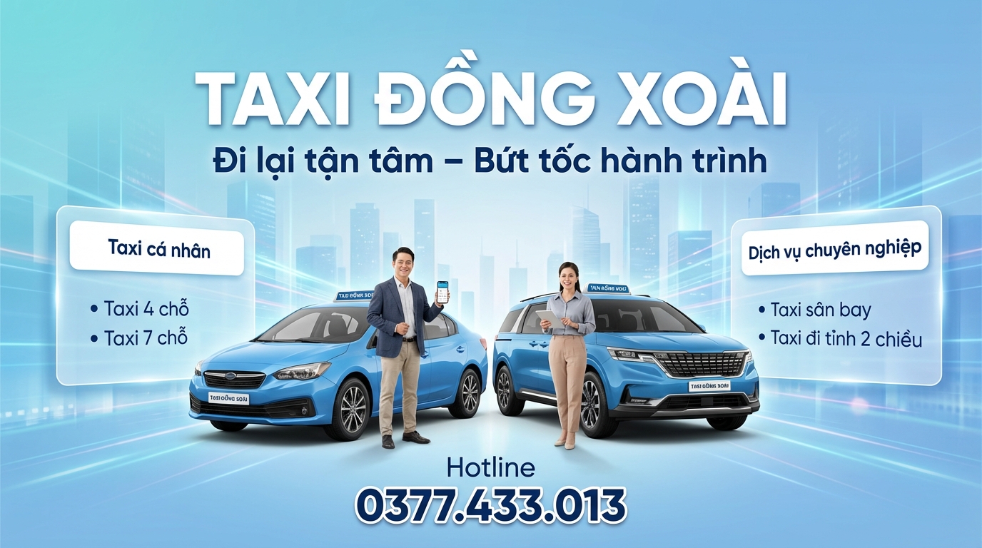 Taxi đi tỉnh khác từ Đồng Xoài phục vụ chuyến đường dài